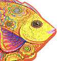 Regenbogenfisch | Magisches 3D Holzpuzzle