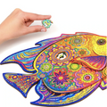 Regenbogenfisch | Magisches 3D Holzpuzzle