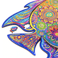 Regenbogenfisch | Magisches 3D Holzpuzzle
